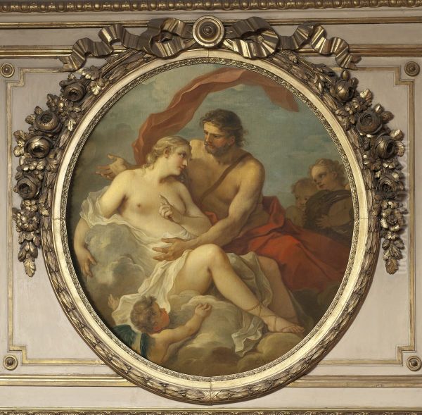 Jupiter and Callisto Oil Painting by Charles-Joseph Natoire