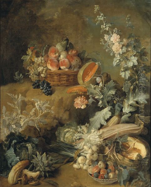 Stilleben med Frukt och Gronsaker (