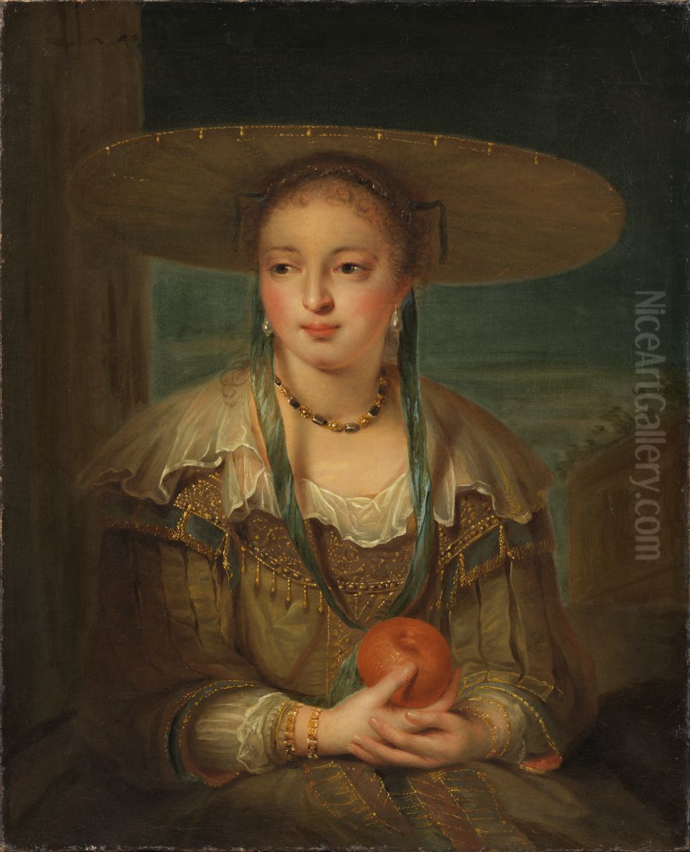 Pomona Oil Painting by Robert Tournieres
