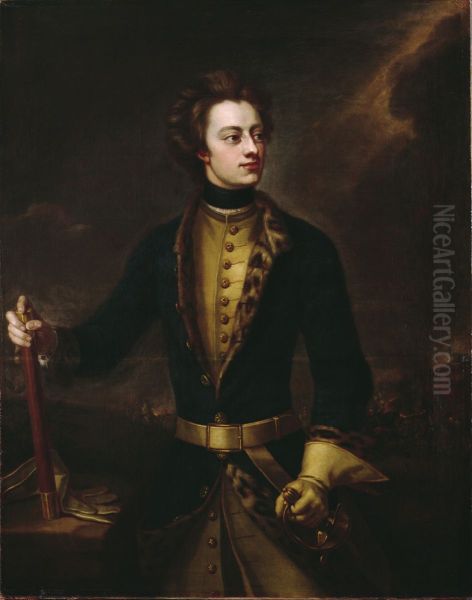 King Karl XII of Sweden Oil Painting by Michael Dahl