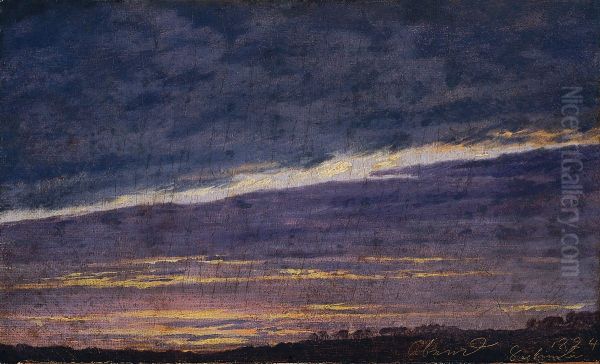 Abendlicher Wolkenhimmel Oil Painting by Caspar David Friedrich