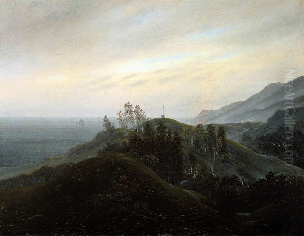 View of the Baltic Oil Painting by Caspar David Friedrich