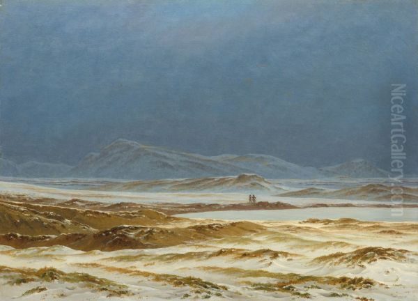 Northern Landscape, Spring Oil Painting by Caspar David Friedrich