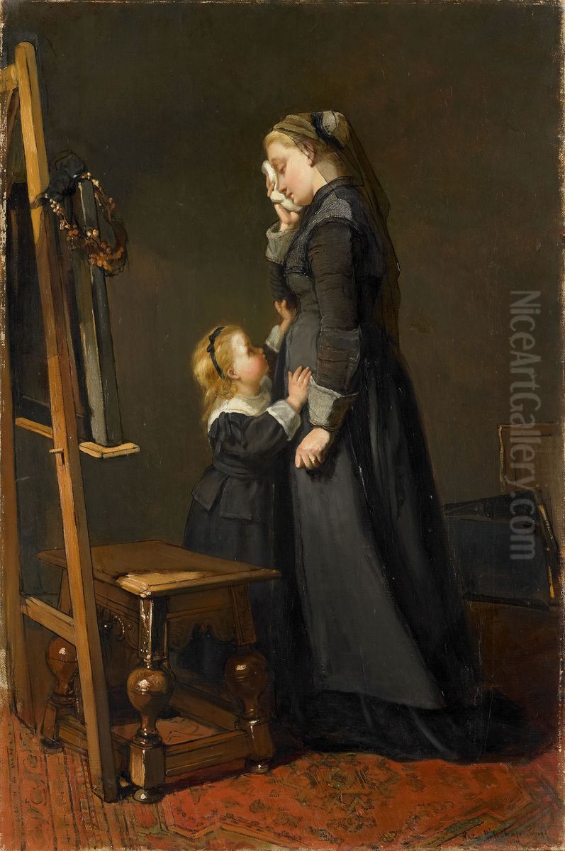 The Widow of a Painter Oil Painting by Kate Bisschop-Swift
