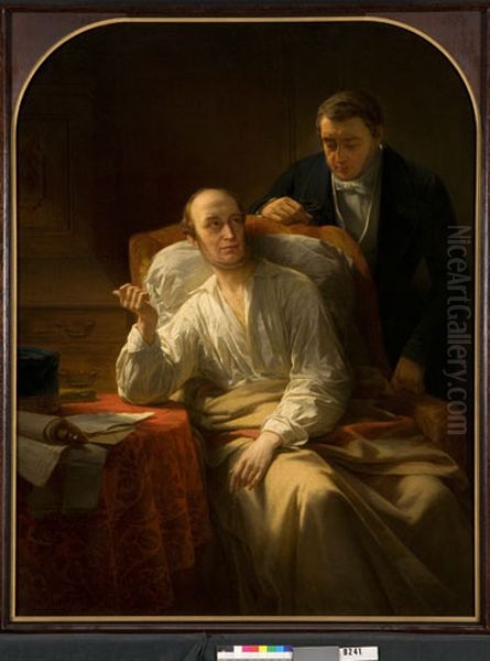 King Willem II Making his Last Will Oil Painting by Nicaise de Keyser