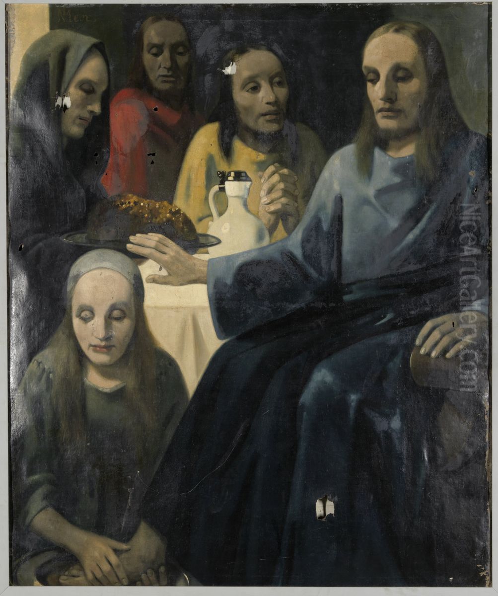 De voetwassing Oil Painting by Han Van Meegeren