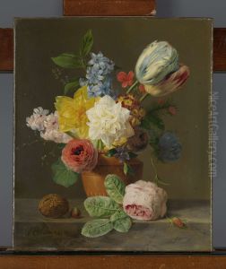 Bloemstilleven met noten Bloemstilleven met noten