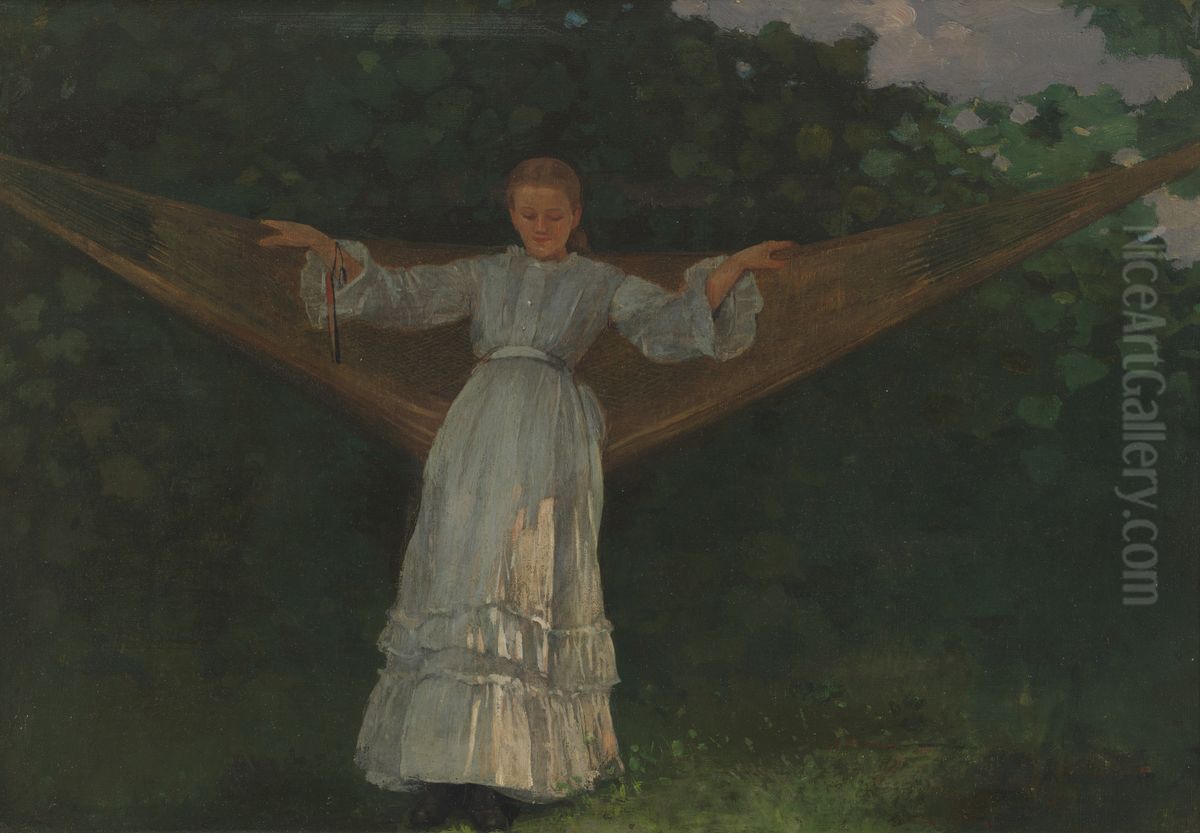 Summer Afternoon Oil Painting by Winslow Homer Summer Afternoon Oil Painting by Winslow Homer