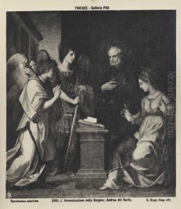 Annunciation with the saints Michael the Archangel and Godenzo