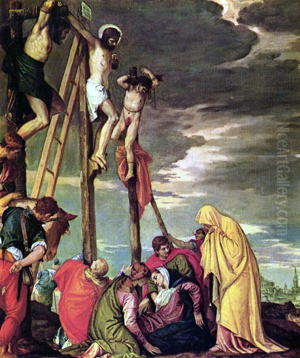La Crucifixion Oil Painting by Paolo Veronese (Caliari)