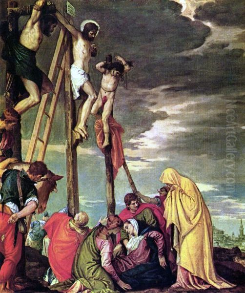 Kalvarienberg Oil Painting by Paolo Veronese (Caliari)