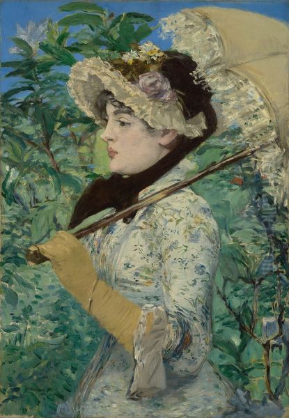 Jeanne (Spring) Oil Painting by Edouard Manet