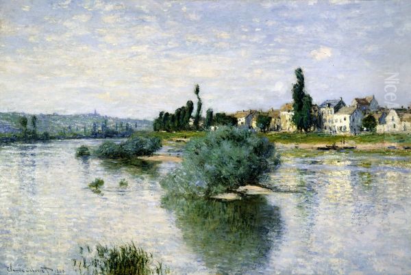 The Seine at Lavacourt Oil Painting by Claude Oscar Monet