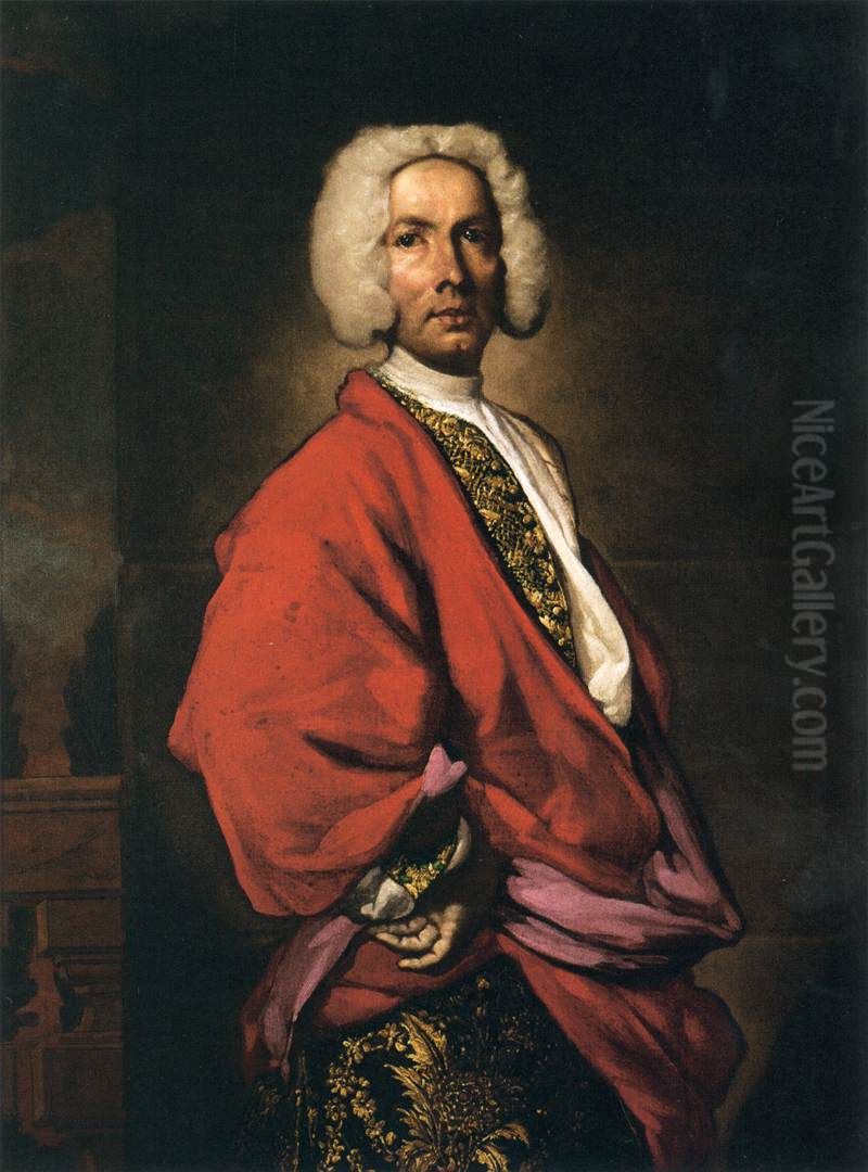 Portrait of Count Galeozzo Secco Suardo (1681-1733) Oil Painting by Fra Galgario