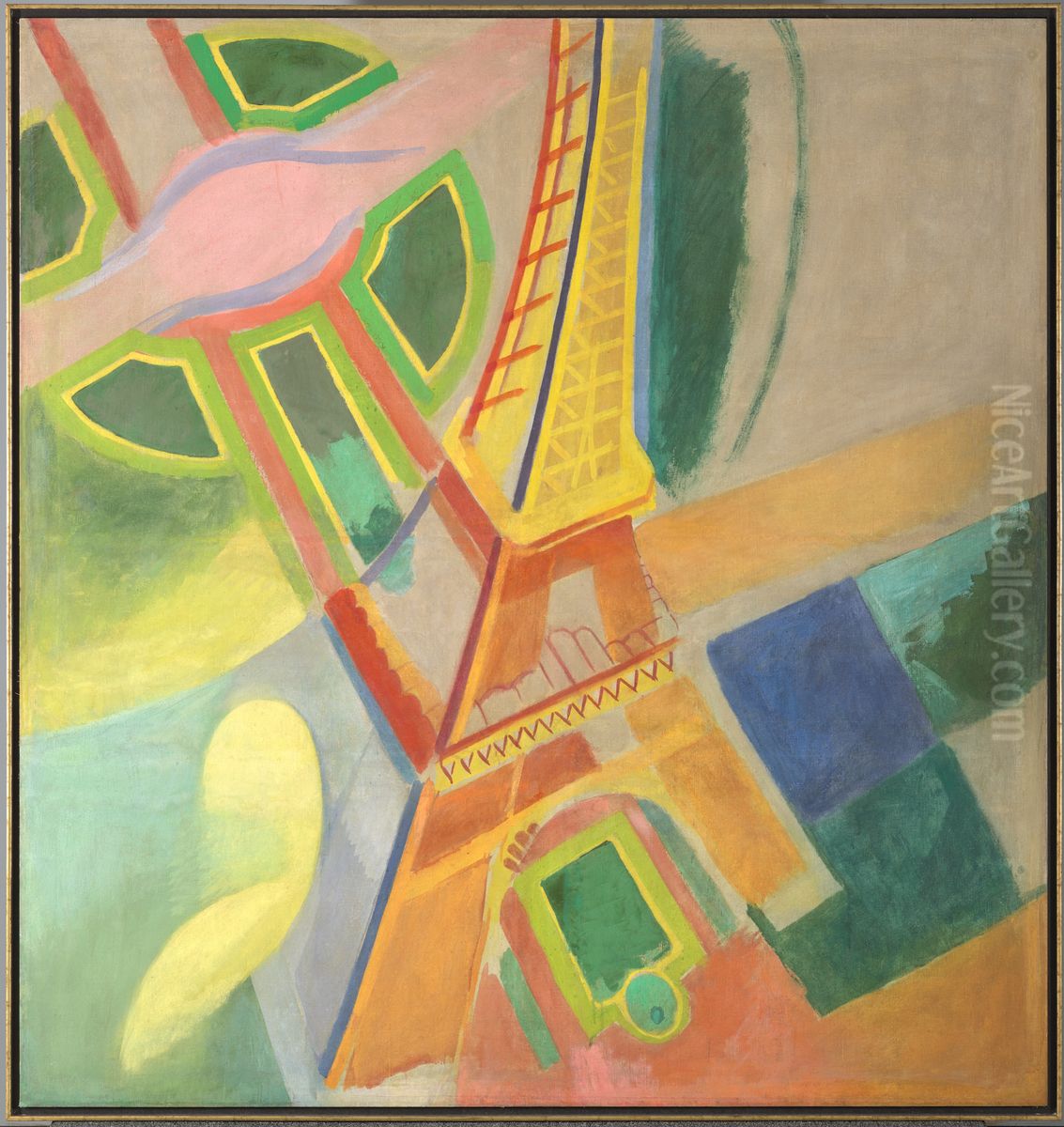 Eiffel Tower Oil Painting by Robert Delaunay