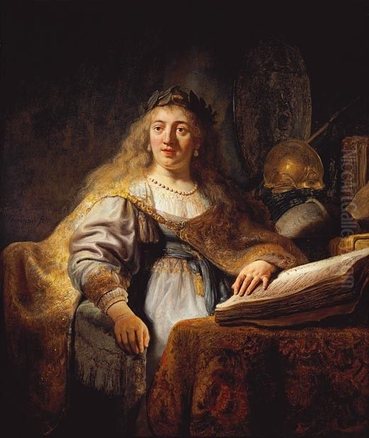 Minerva Oil Painting by Rembrandt