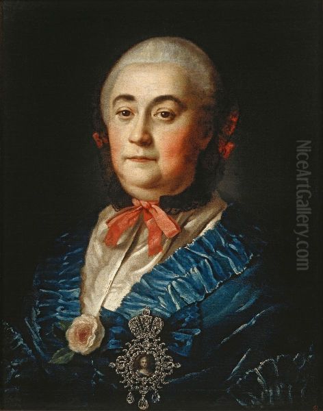 <<Portret A.M.Izmajlovoj>> Oil Painting by Aleksey Antropov