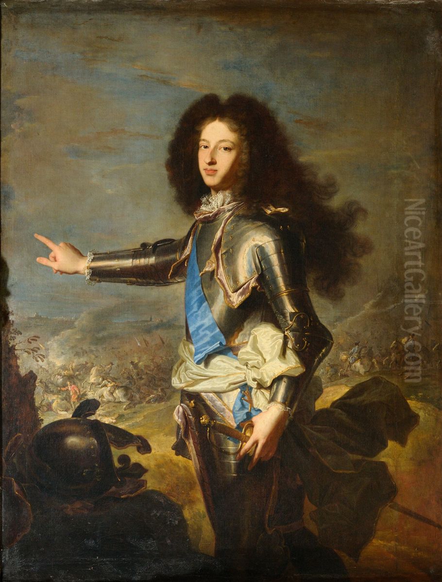 Louis of France, Duke of Burgundy (1682-1712) Oil Painting by Hyacinthe Rigaud