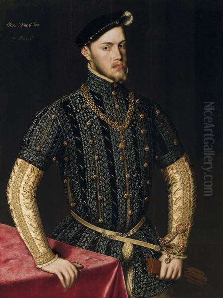 Portrait of Philip II Oil Painting by Antonis Mor