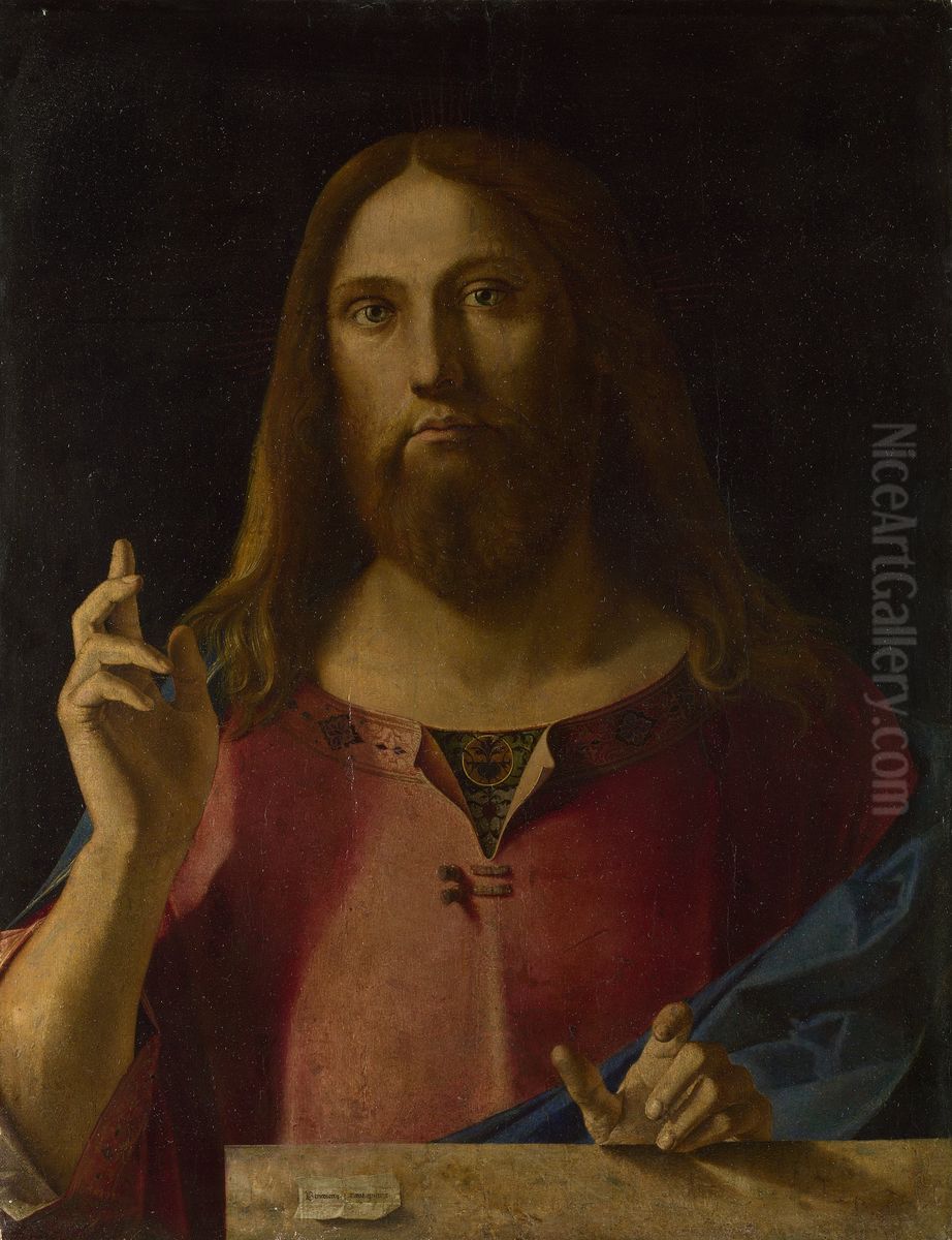 Salvator Mundi Oil Painting by Benedetto Rusconi