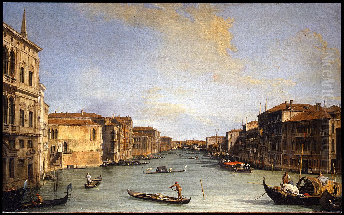 View of the Grand Canal Oil Painting by Canaletto