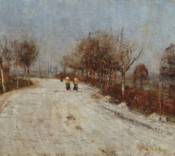 The Road to Gelmeroda Oil Painting by Christian Rohlfs