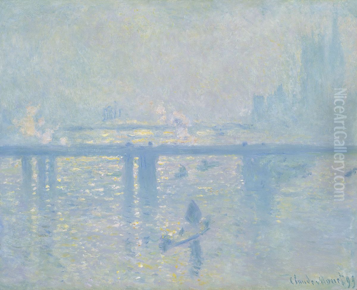 Charing Cross Bridge Oil Painting by Claude Oscar Monet