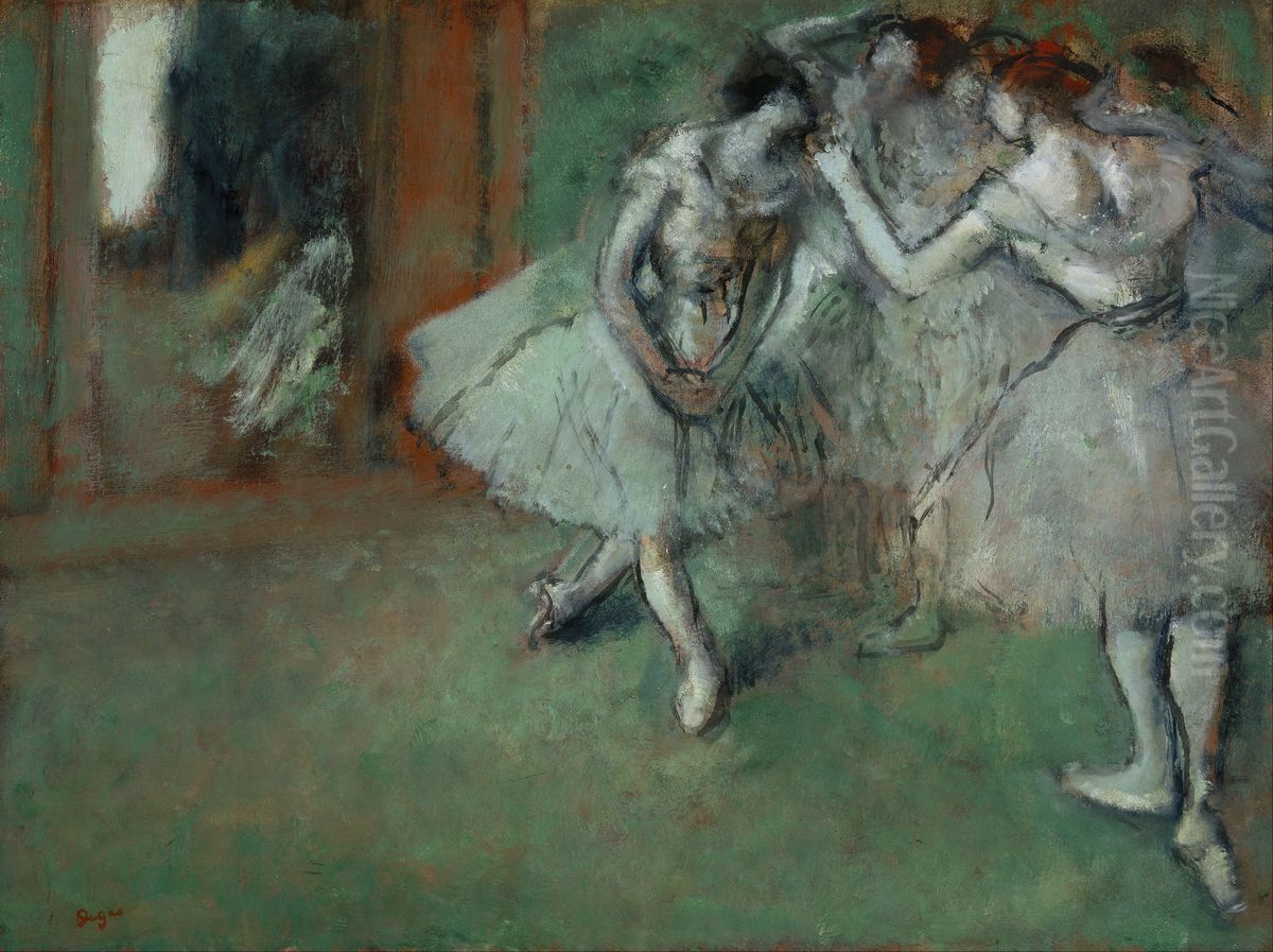 A Group of Dancers Oil Painting by Edgar Degas