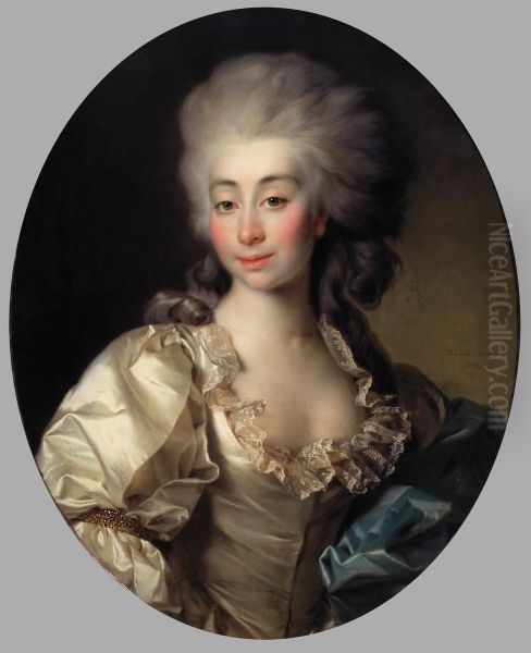 Portrait of Countess Urszula Mniszech Oil Painting by Dmitry Levitzky