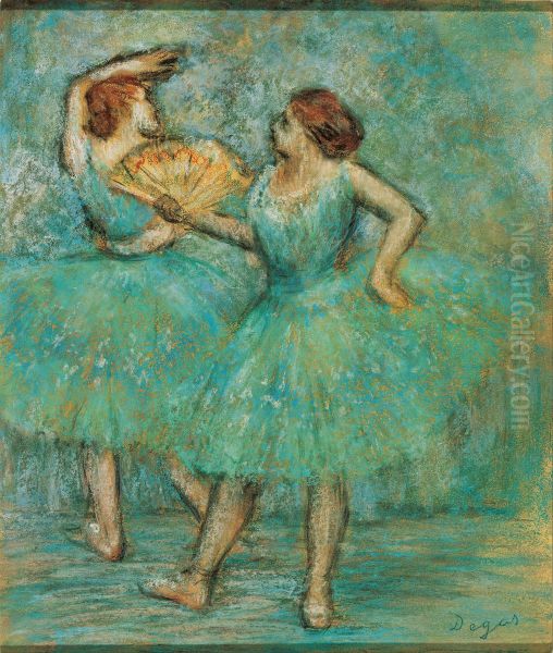 Two Dancers Oil Painting by Edgar Degas
