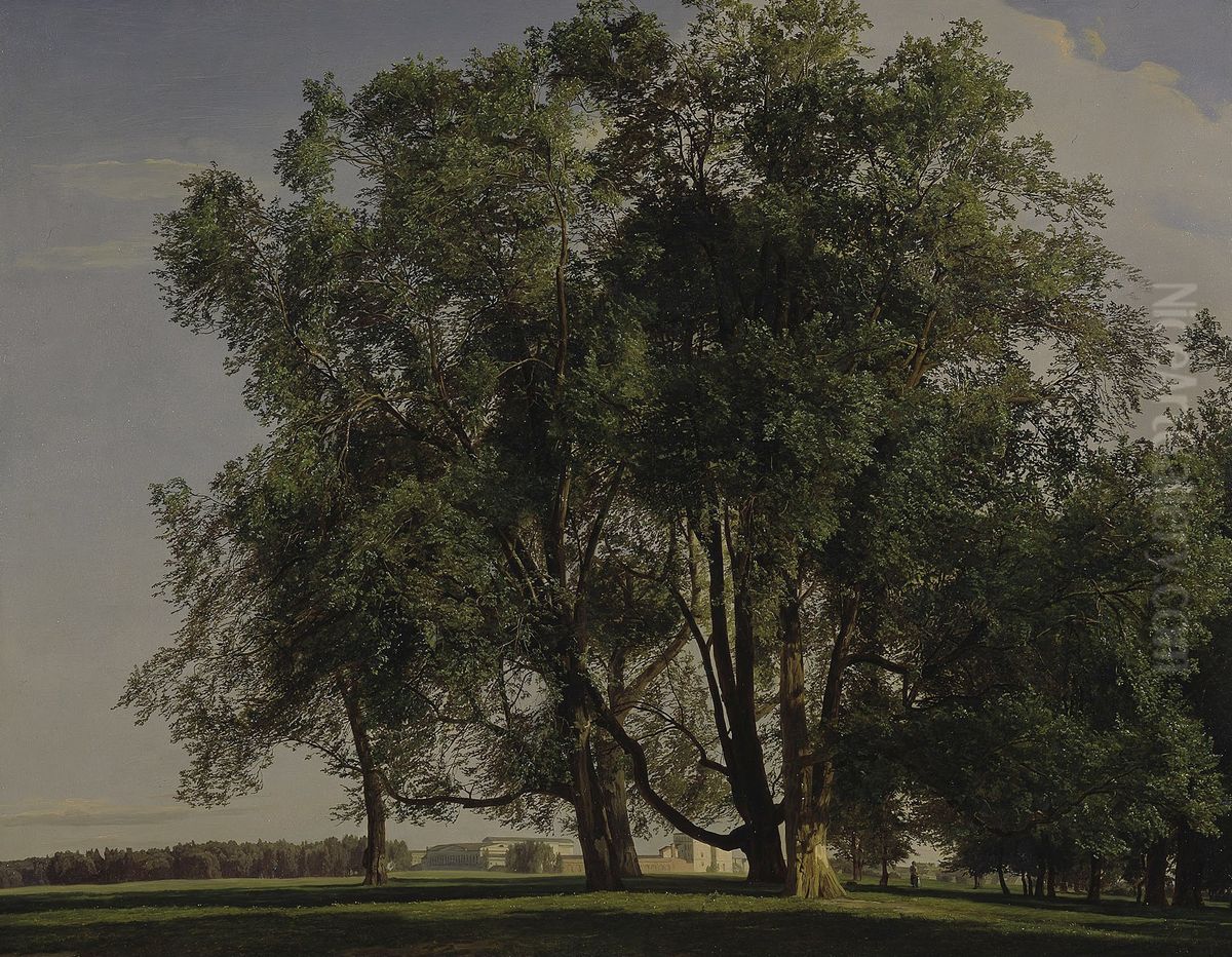 Praterlandschaft Oil Painting by Ferdinand Georg Waldmuller