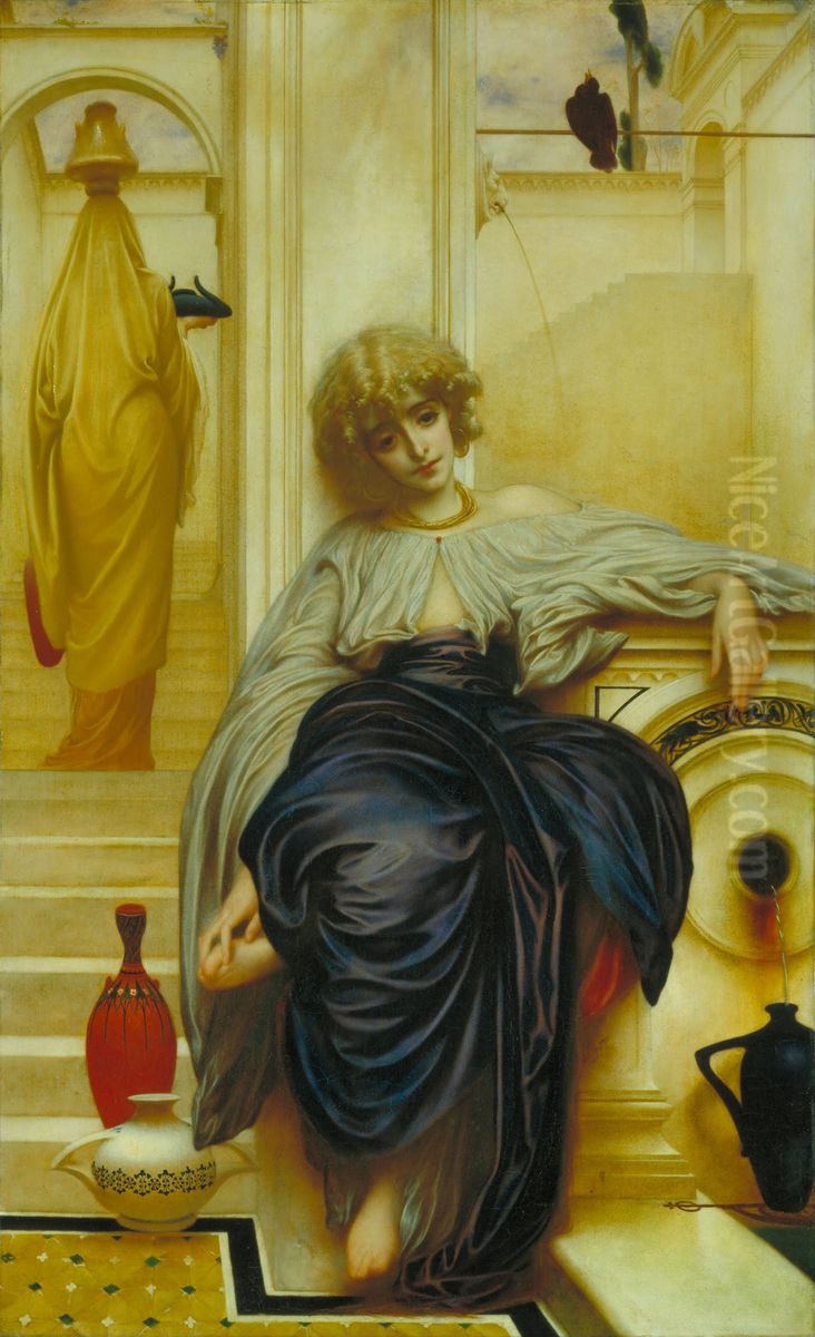 Lieder ohne Worte Oil Painting by Lord Frederick Leighton