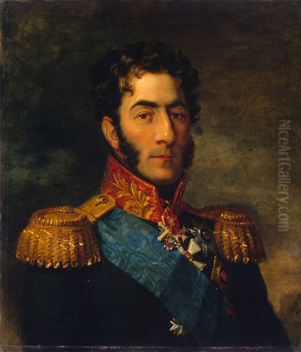 Portrait of General Pyotr Bagration (1765-1812) Oil Painting by George Dawe