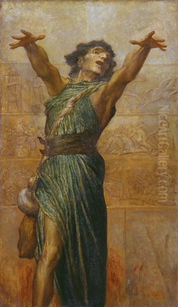 Jonah Oil Painting by George Frederic Watts