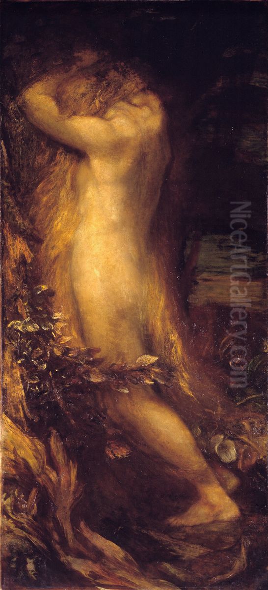 Eve Repentant Oil Painting by George Frederic Watts