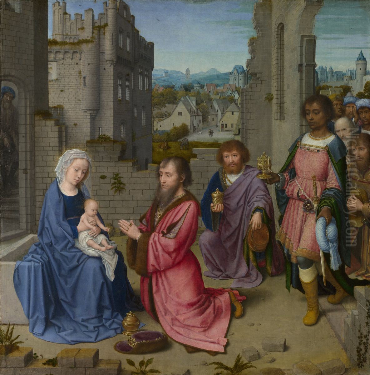 Adoration of the Magi Oil Painting by Gerard David