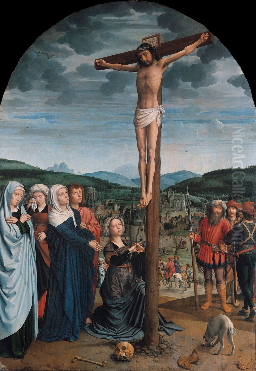 Christ on the Cross Oil Painting by Gerard David