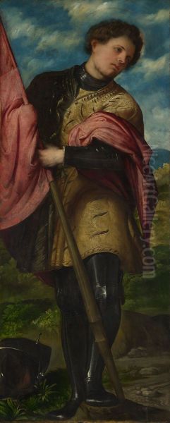 Saint Alexander Oil Painting by Gerolamo Romanino