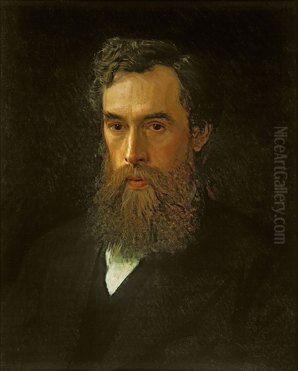 Portrait ofPavel Tretyakov(1832-1898). Oil Painting by Ivan Kramskoi