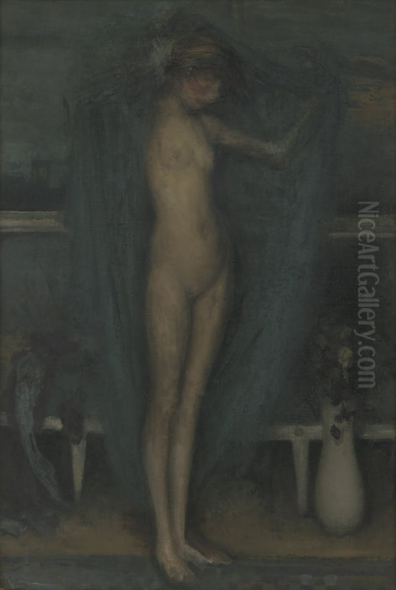The Little Blue Girl Oil Painting by James McNeill Whistler