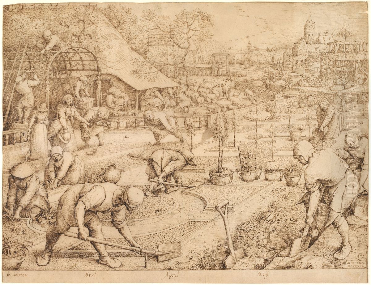 Spring Oil Painting by Pieter Brueghel the Elder