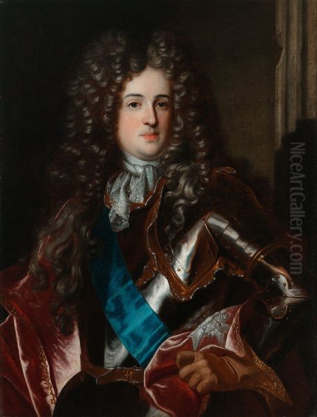 Portrait of Aleksander Benedykt Sobieski Oil Painting by Hyacinthe Rigaud