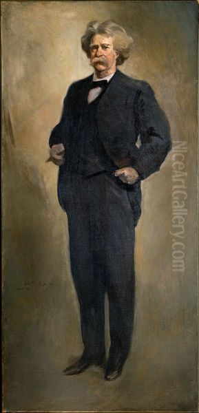 Samuel L. Clemens (Mark Twain) Oil Painting by John White Alexander