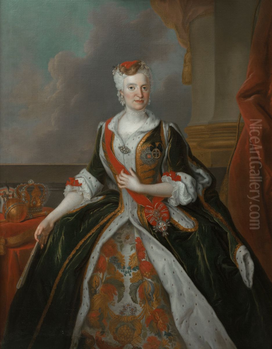 Portrait ofMaria Josepha of Austria(1699-1757) Oil Painting by Louis de Silvestre