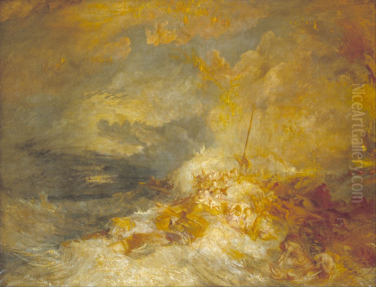 Disaster at Sea Oil Painting by J. M. W. Turner