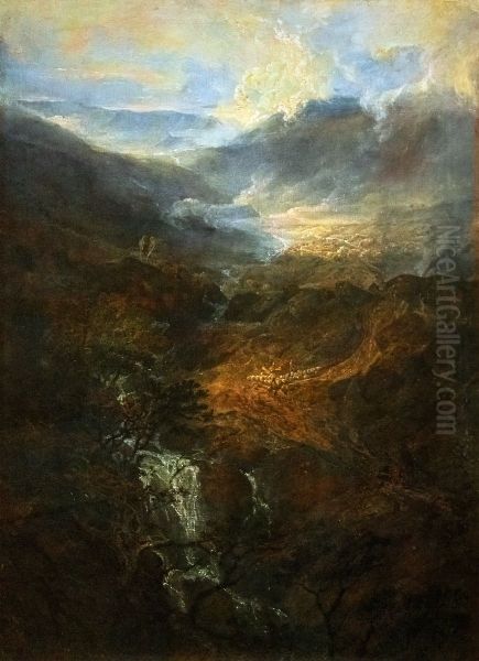 Morning amongst the Coniston Fells, Cumberland Oil Painting by J. M. W. Turner