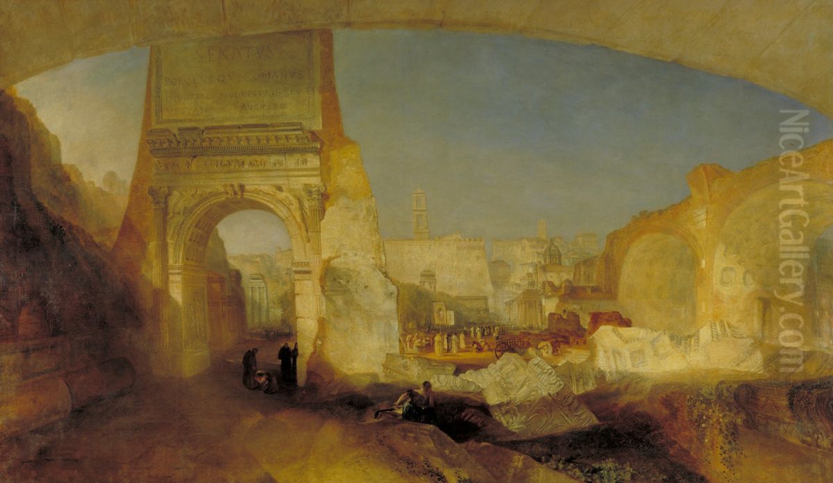 Forum Romanum, for Mr Soane's Museum Oil Painting by J. M. W. Turner Forum Romanum, for Mr Soane's Museum Oil Painting by J. M. W. Turner