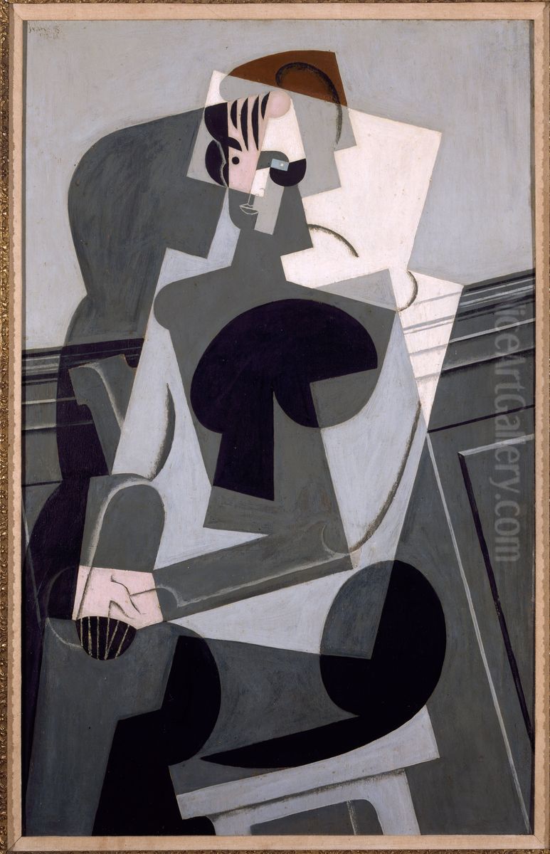 Portrait de Madame Josette Gris Oil Painting by Juan Gris Portrait de Madame Josette Gris Oil Painting by Juan Gris