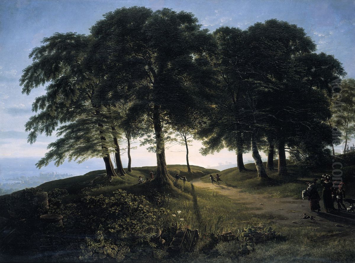 Morning Oil Painting by Karl Friedrich Schinkel