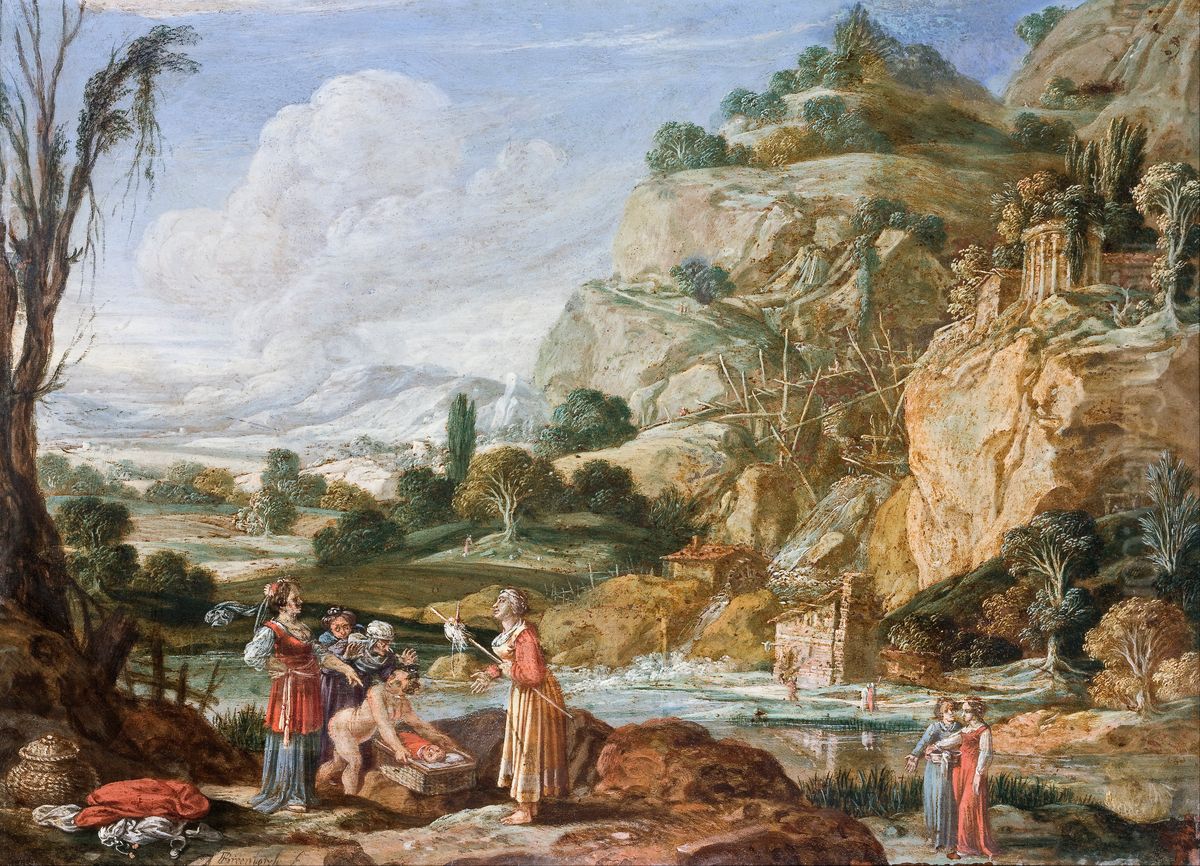 The Finding of Moses Oil Painting by Bartholomeus Breenbergh